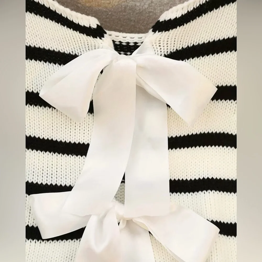 NWOT Striped Knitted Vest/Top, sz S - Picture 4 of 11